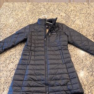 New-Women's Black Radalie Parka- slim fit- Small